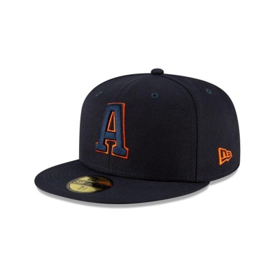 Houston Astros Gorra | New Era MLB Ligature 59fifty Fitted Cap Mexico - Azules